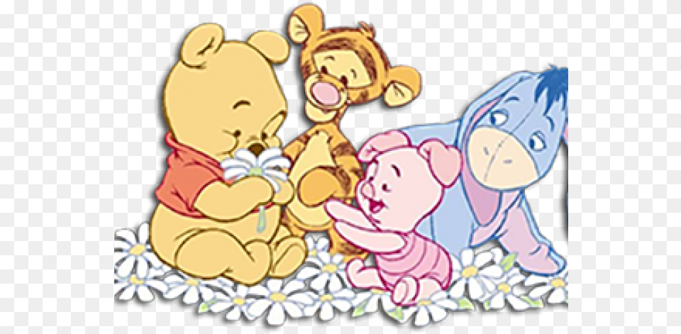 Winnie The Pooh Baby, Person, Book, Comics, Face Png Image