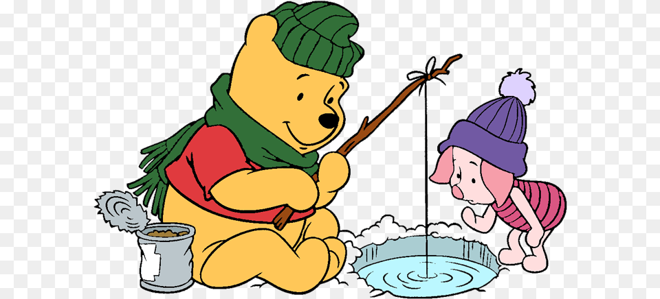 Winnie The Pooh Baby Shower Clipart Clip Art Bay Ice Fishing Clipart, Person, Head, Face, Cartoon Free Png Download