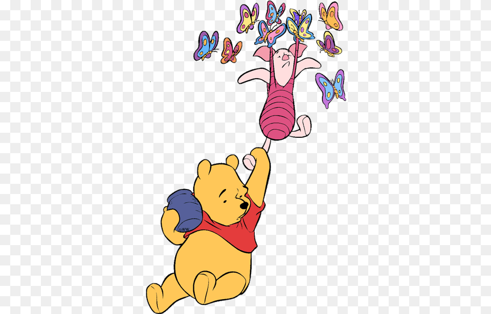 Winnie The Pooh Butterflies, Animal, Bear, Mammal, Wildlife Free Png
