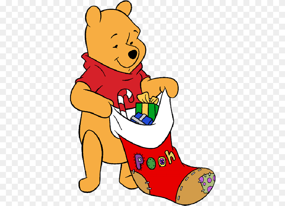 Winnie The Pooh Cartoon Christmas Winnie The Pooh At Christmas, Baby, Person, Christmas Decorations, Festival Free Transparent Png