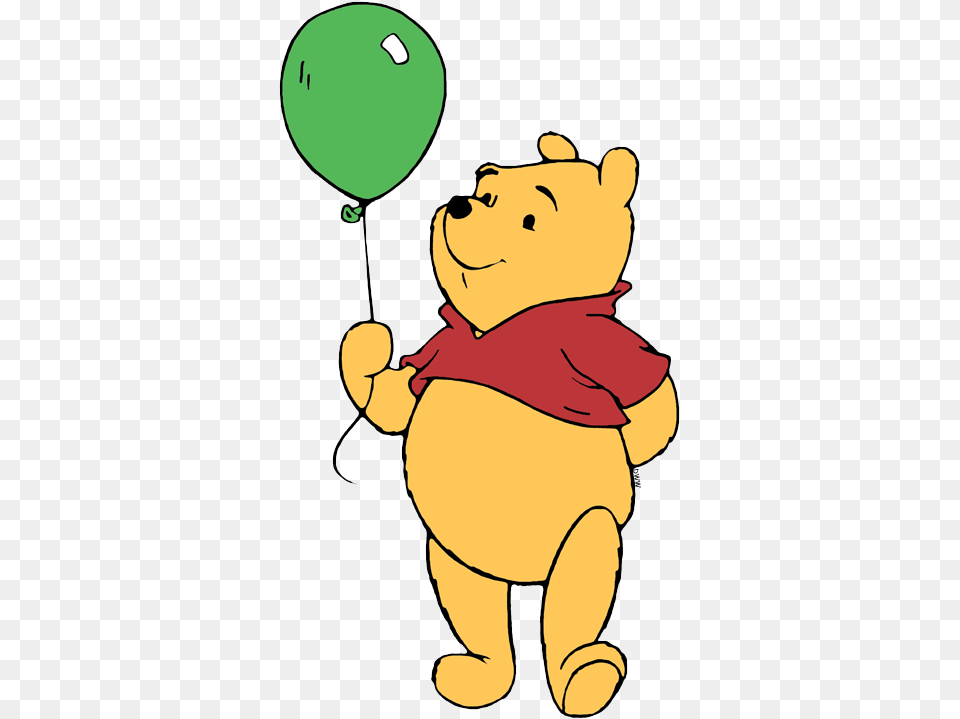 Winnie The Pooh Clip Art Disney Clip Art Galore, Balloon, Animal, Bear, Mammal Png Image