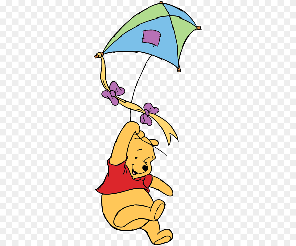 Winnie The Pooh Clipart Flying, Canopy, Cartoon, Baby, Person Free Transparent Png