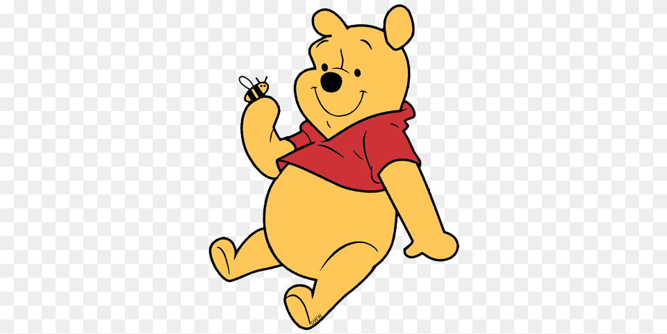 Winnie The Pooh Clipart Line Drawing, Animal, Bear, Mammal, Wildlife Png Image