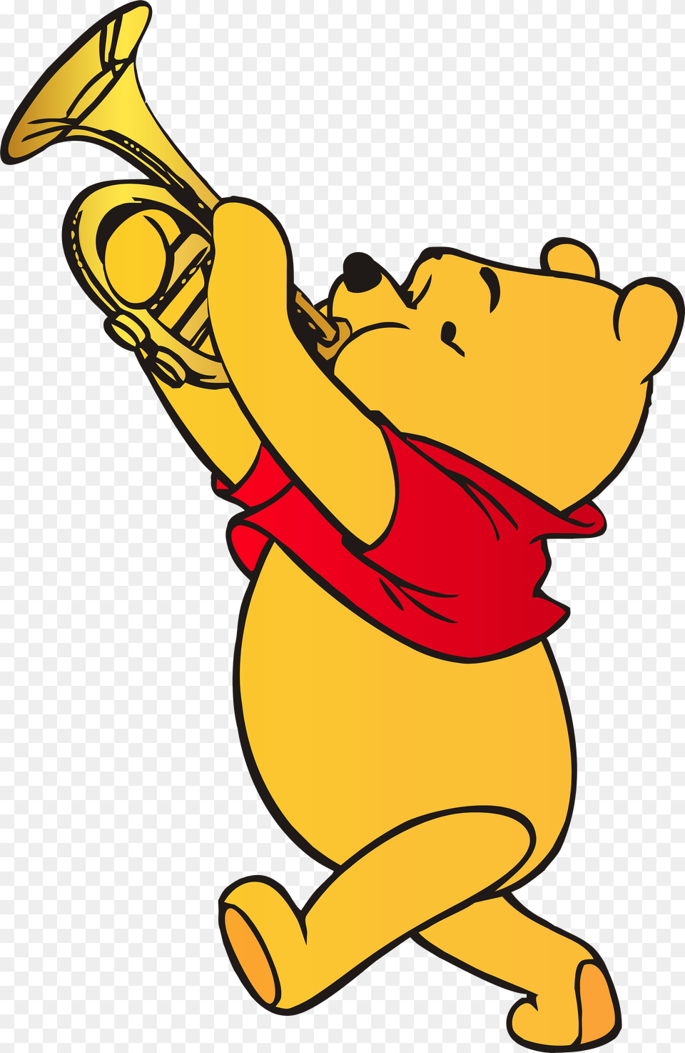 Winnie The Pooh Clipart Transparent Transparent Background Winnie The Pooh, Brass Section, Horn, Musical Instrument, Dynamite Free Png