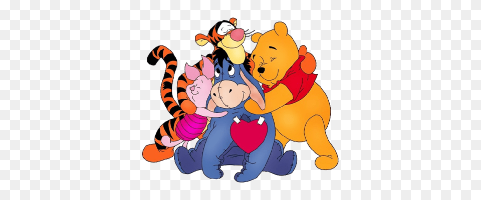 Winnie The Pooh Day Of The Week Clipart, Baby, Person, Cartoon, Face Free Transparent Png