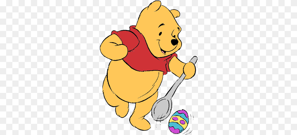 Winnie The Pooh Easter U0026 Easterpng Happy, Cutlery, Spoon, Baby, Person Free Png Download