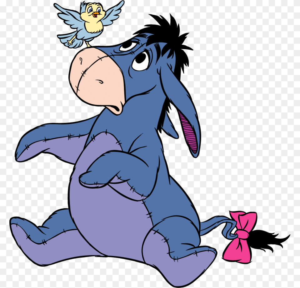 Winnie The Pooh Eeyore, Baby, Person, Cartoon, Book Png Image
