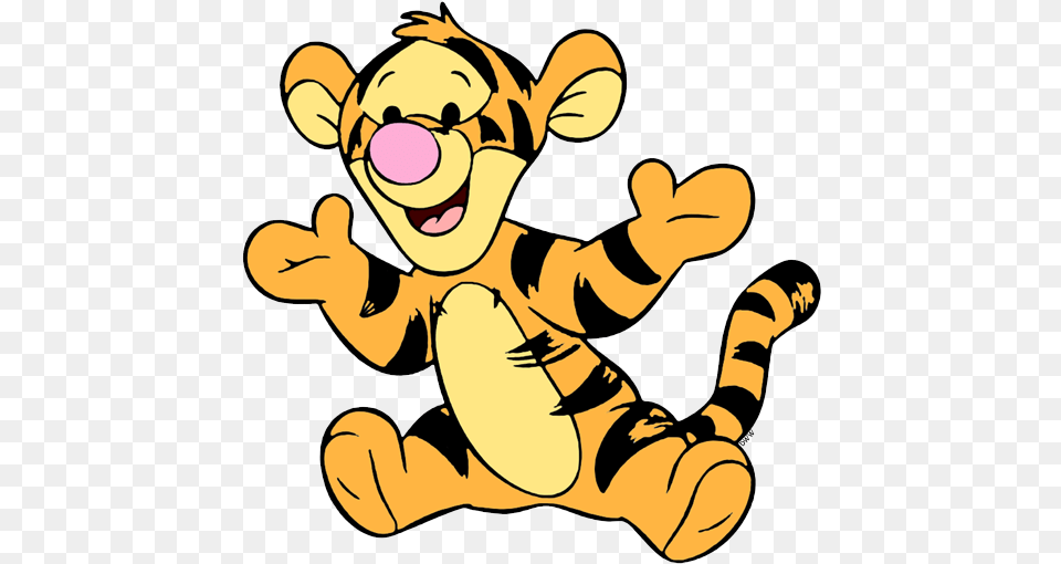 Winnie The Pooh Eeyore Clipart Baby Tiger Winnie The Pooh, Person, Cartoon, Face, Head Png