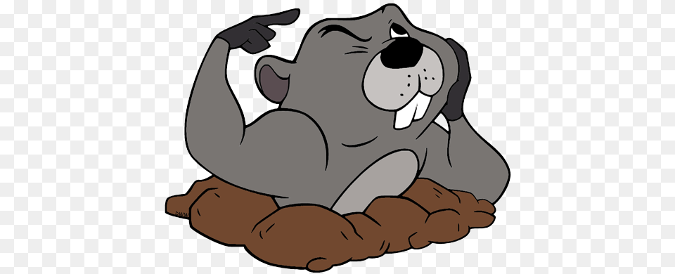 Winnie The Pooh Gopher Coming Out Of His Hole, Cartoon, Animal, Mammal Free Png