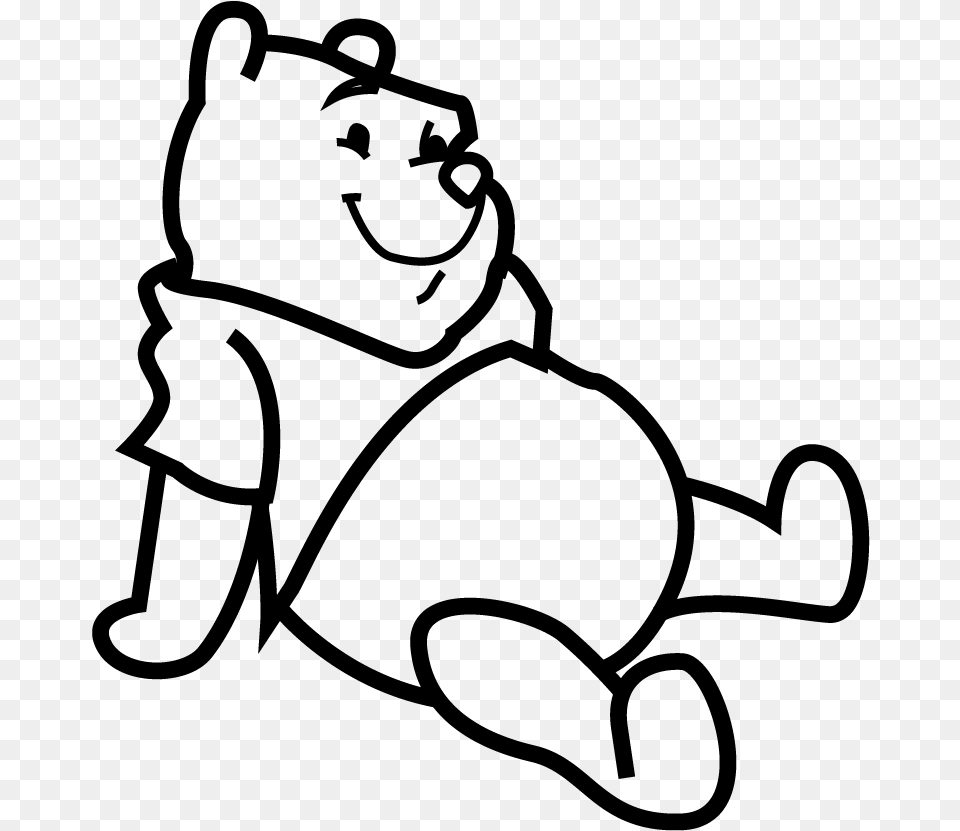 Winnie The Pooh Icon, Gray Free Png Download