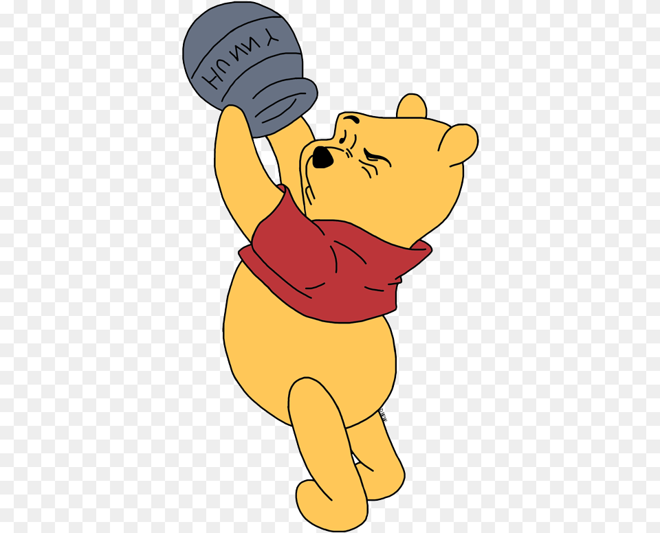 Winnie The Pooh Looking For Honey, Cartoon, Baby, Person Free Png