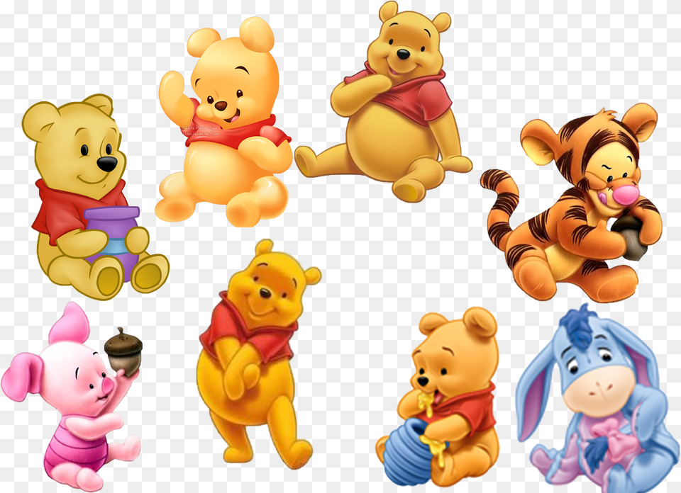 Winnie The Pooh N Friend, Toy, Plush, Teddy Bear, Baby Free Transparent Png