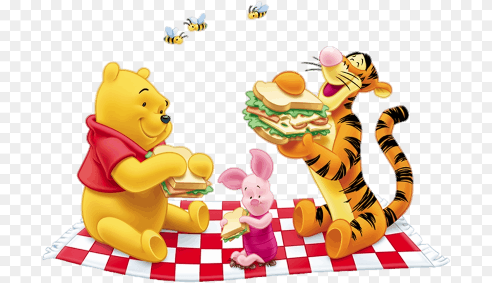 Winnie The Pooh Picnic Winnie The Pooh, Plush, Toy, Animal, Bear Free Png Download