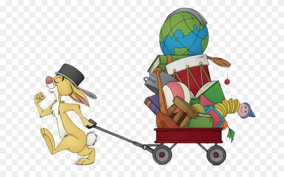 Winnie The Pooh Rabbit Is Moving, Person, Lawn Mower, Plant, Lawn Png