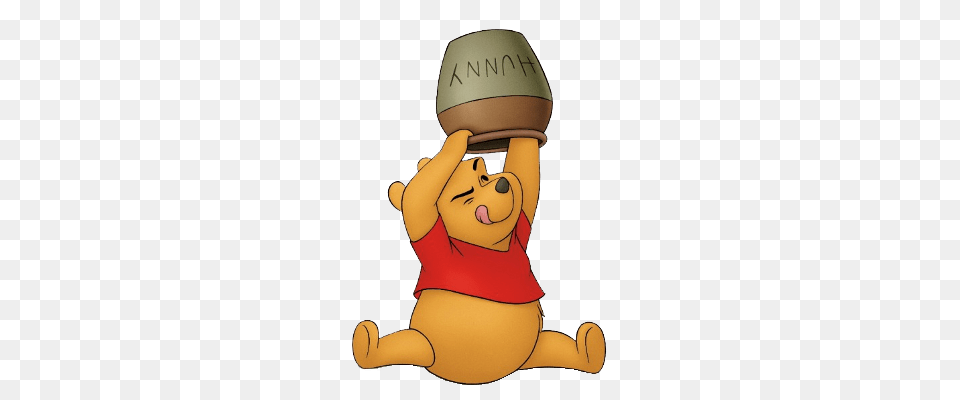 Winnie The Pooh Sitting Cartoon, Baby, Person, Face Free Transparent Png