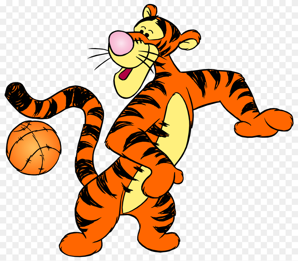 Winnie The Pooh Tigger With Ball Clip Art, Baby, Person, Face, Head Png Image
