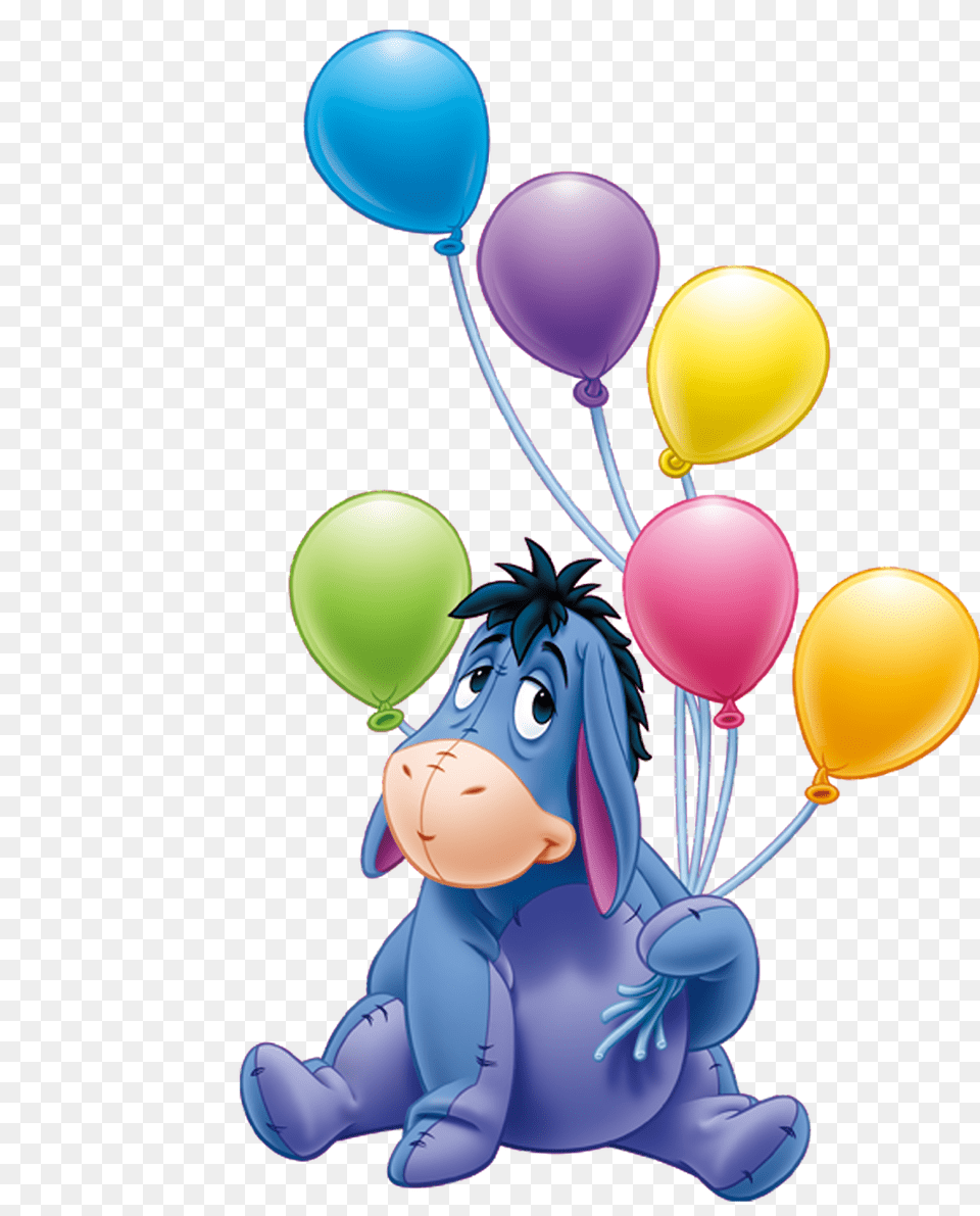 Winnie The Pooh Winnie The Pooh Eeyore Happy Birthday, Balloon Free Png Download