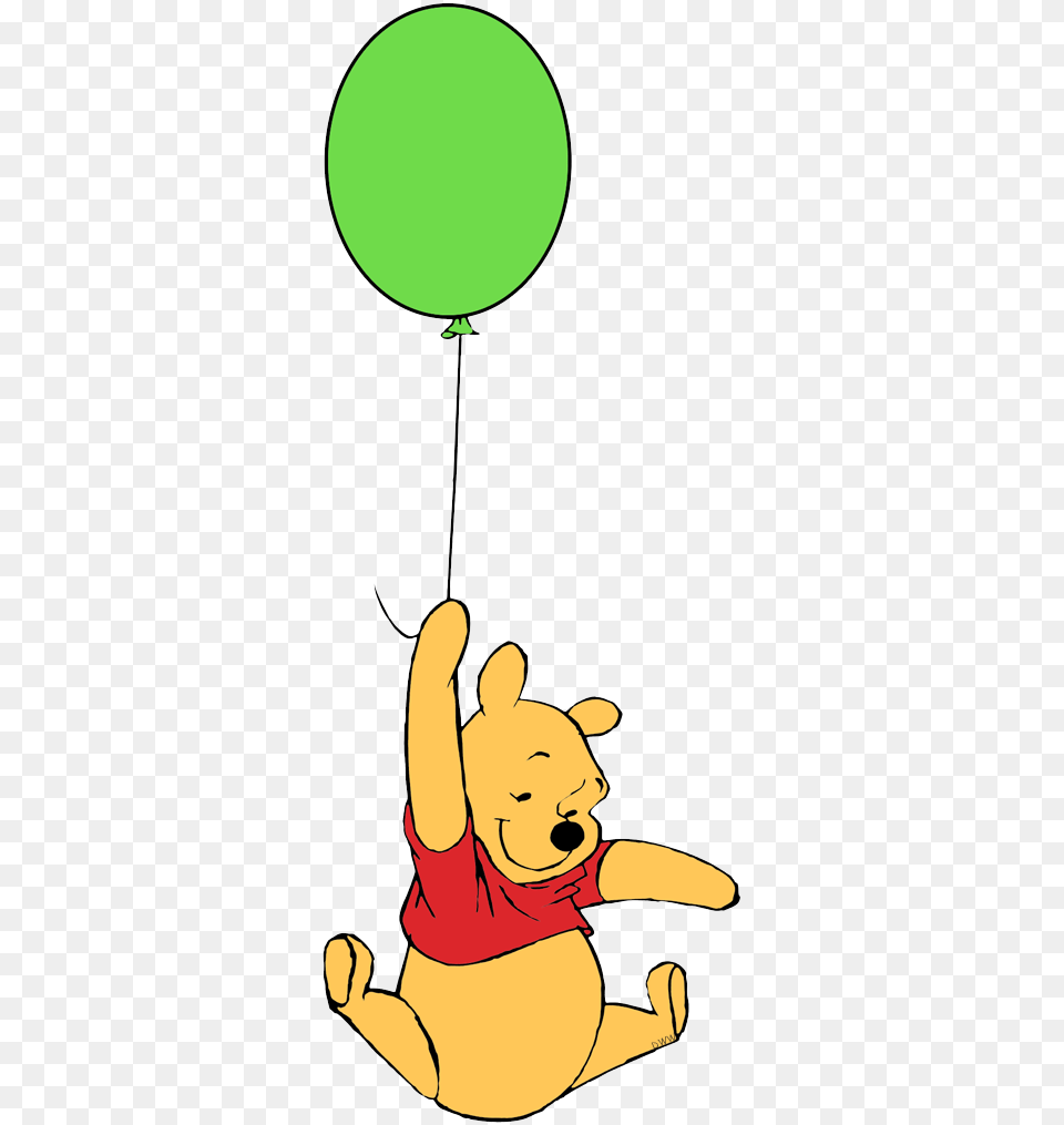 Winnie The Pooh With Balloon, Baby, Person, Toy Free Png Download