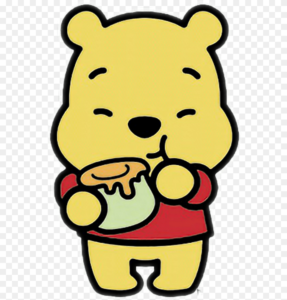 Winniepooh Winniethepooh Bear Honey Honig Cartoons Cute Winnie The Pooh Eating Honey, Baby, Person, Face, Head Png Image
