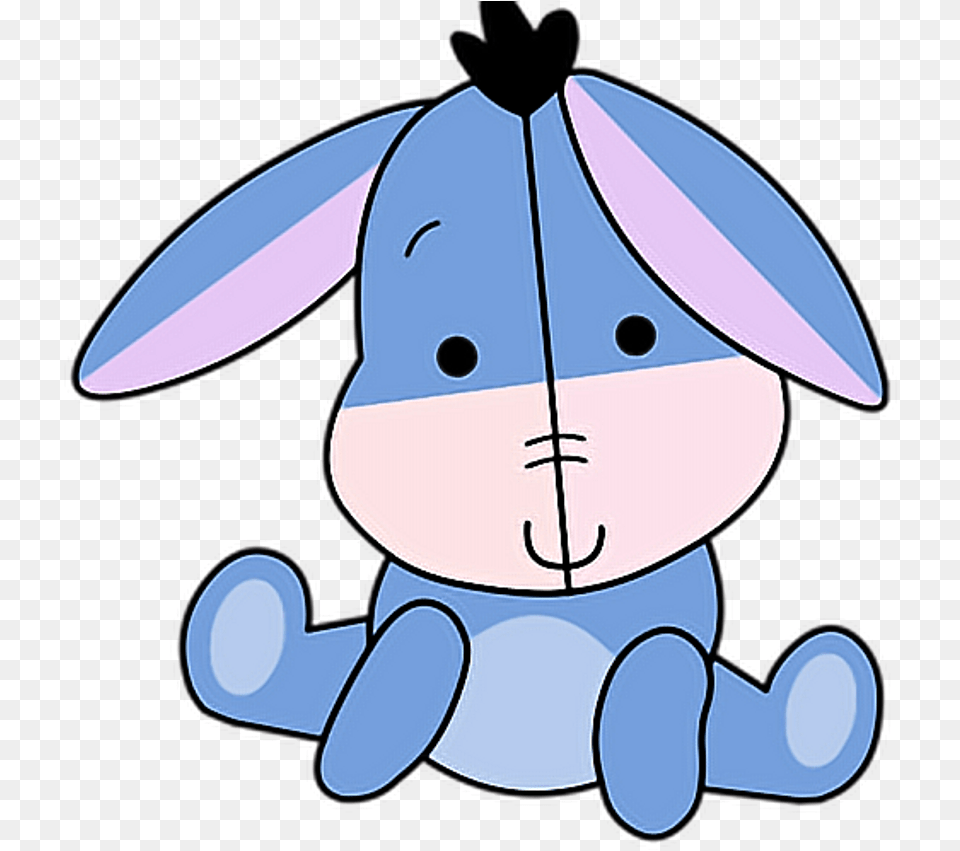 Winniethepooh Eeyore Ihoh Tumblr Sticker Disney Stickers Disney, Plush, Toy, Animal, Fish Free Png Download