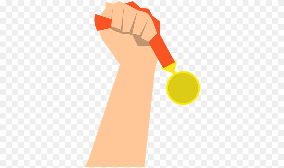 Winning Success Achievement Must Win Battles Icon, Gold, Body Part, Hand, Person Free Png
