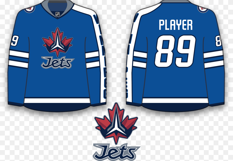 Winnipeg Jets Alternate Jersey Concept Courtesy Of New Winnipeg Jets Jersey, Clothing, Shirt Free Transparent Png
