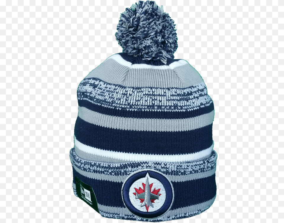 Winnipeg Jets Knit Hat, Beanie, Cap, Clothing, Knitwear Free Transparent Png