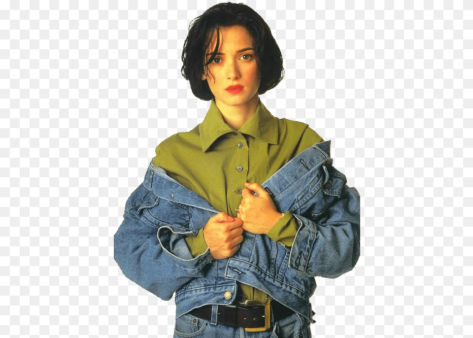 Winona Ryder 80s Fashion, Pants, Clothing, Vest, Jeans Free Transparent Png