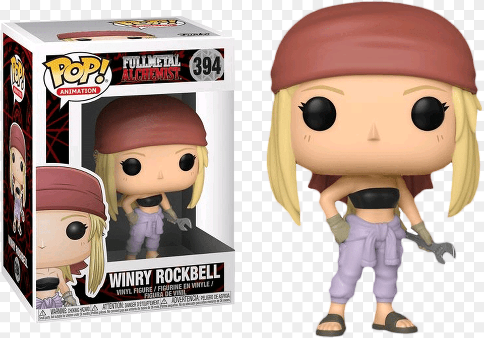 Winry Pop Vinyl Figure Winry Rockbell Funko Pop, Doll, Toy, Baby, Person Png