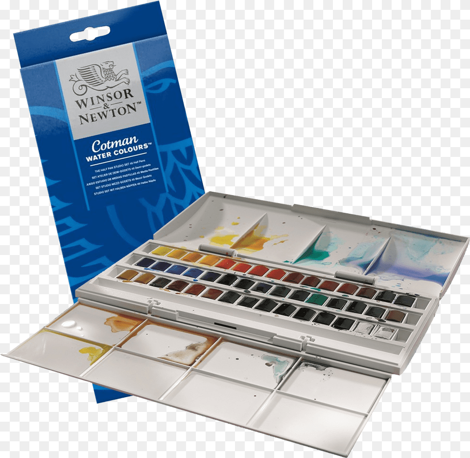 Winsor Amp Newton Cotman Winsor Amp Newton Cotman Watercolour Studio Set, Paint Container, Palette, Computer, Electronics Free Png Download