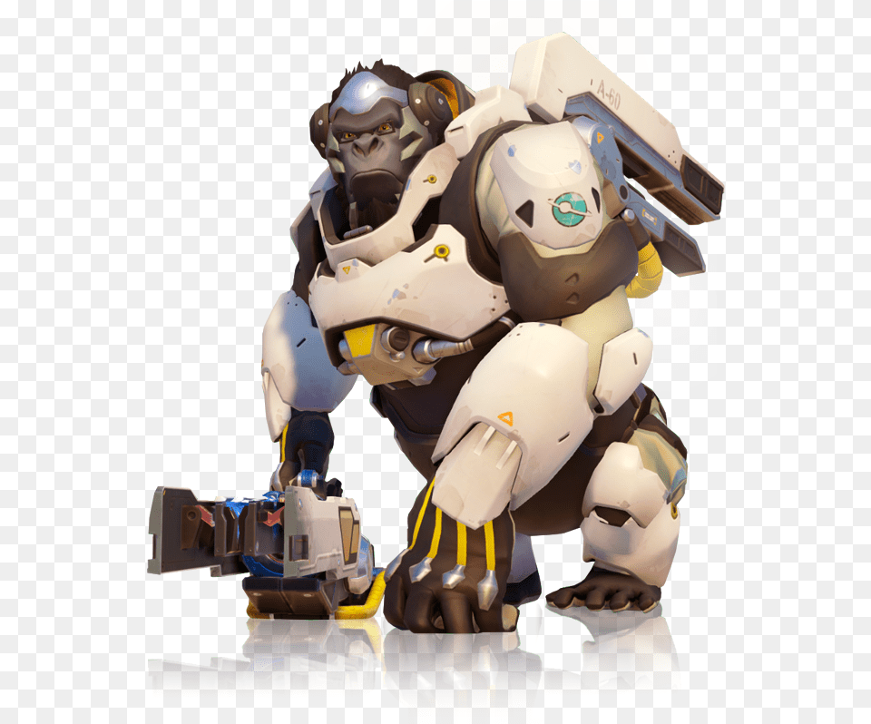 Winston From Overwatch, Robot, Baby, Helmet, Person Free Transparent Png