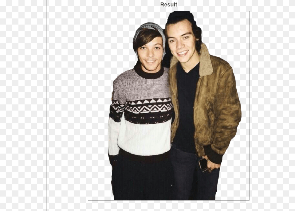 Winter And Louis Tomlinson Best Larry Stylinson Manips, Hat, Jacket, Head, Pants Png Image