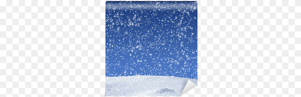Winter Background With Falling Snow Wall Mural Pixers Sfondo Neve Che Cade, Nature, Outdoors, Weather Free Png Download