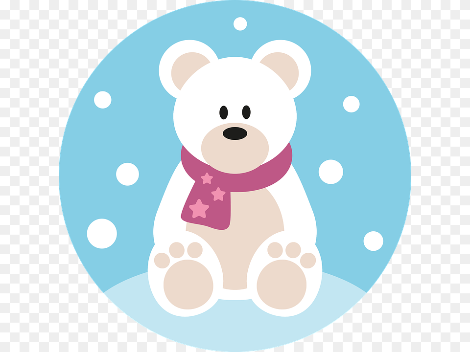 Winter Bear Cartoon, Toy, Nature, Outdoors, Snow Free Png Download