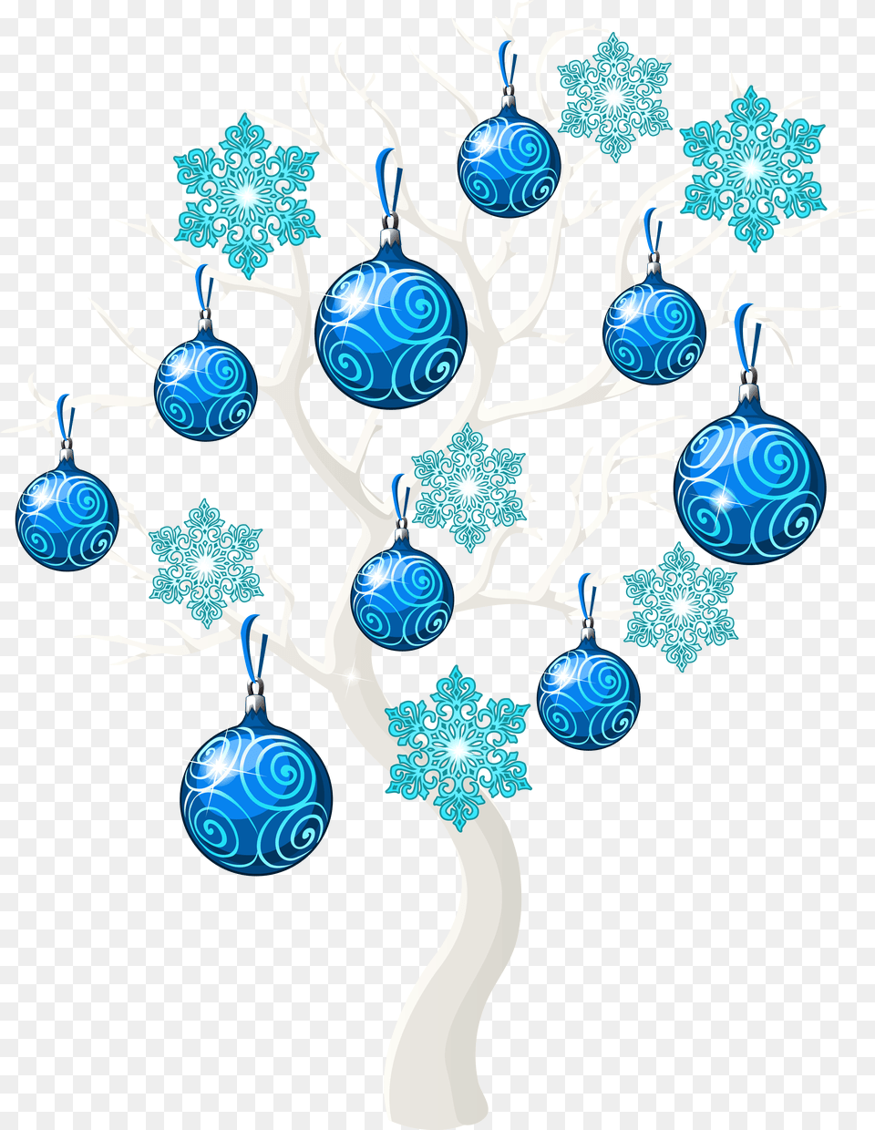 Winter Christmas Tree Clip Art Image Christmas Day, Accessories, Earring, Jewelry, Pattern Free Png Download
