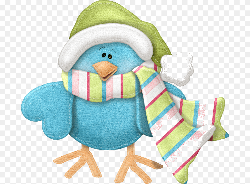 Winter Cliparts For Free Clipart Scene And Use In Transparent Cute Winter Birds Clipart, Plush, Toy, Clothing, Hat Png Image