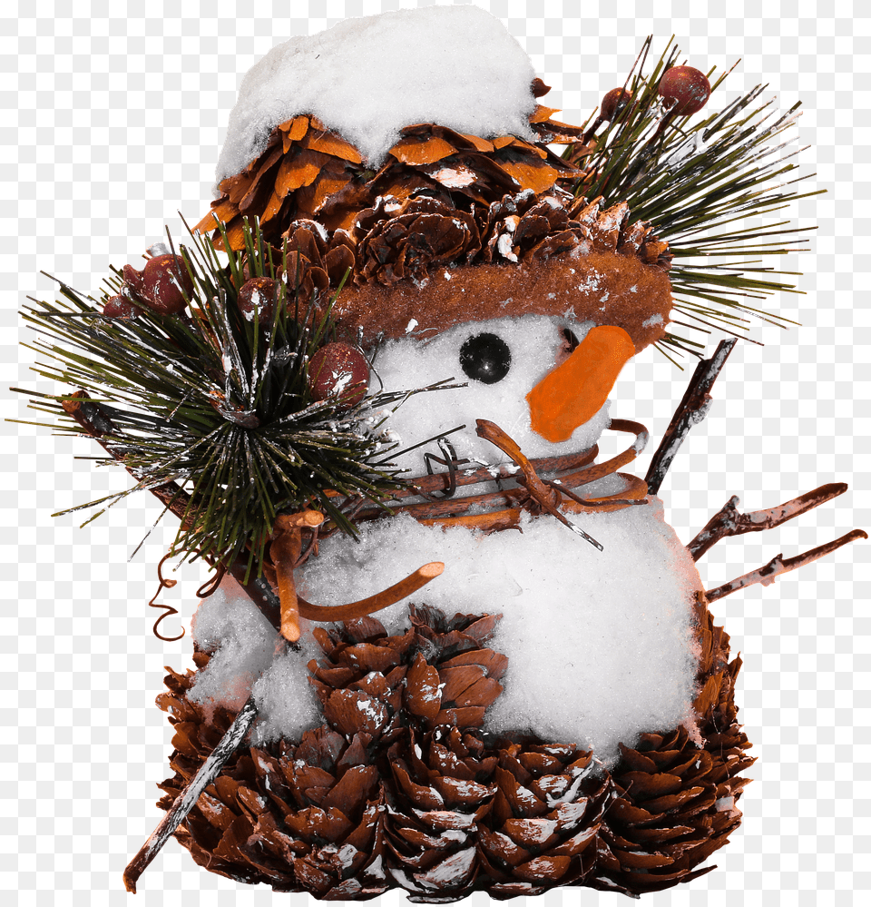 Winter Decoration Snow Man Winterdekoration, Nature, Outdoors, Snowman, Ice Free Png Download