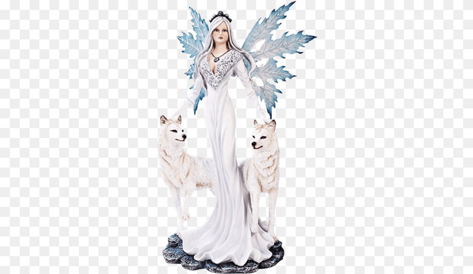 Winter Fairy Queen Collectible, Figurine, Clothing, Dress, Wedding Free Png