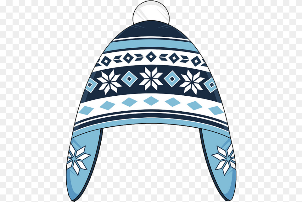 Winter Flat Snowflake Hat Clipart Image And Winter Hat Clipart, Architecture, Sea, Water, Outdoors Png