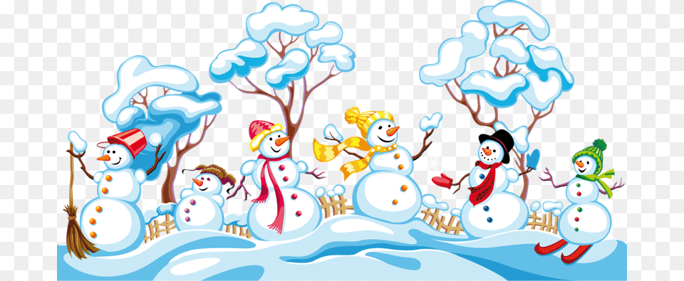 Winter Fun Background, Nature, Outdoors, Snow, Snowman Free Transparent Png
