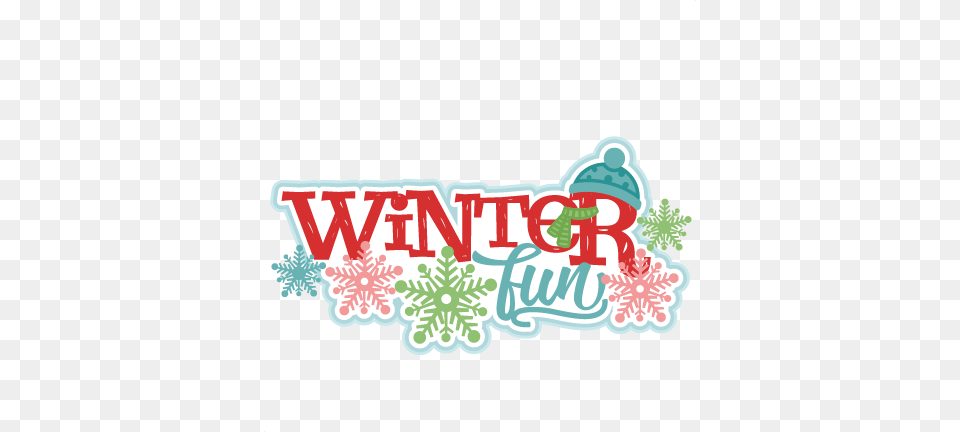 Winter Fun Title Scrapbook Cute Clipart, Art, Graphics, Dynamite, Weapon Png Image