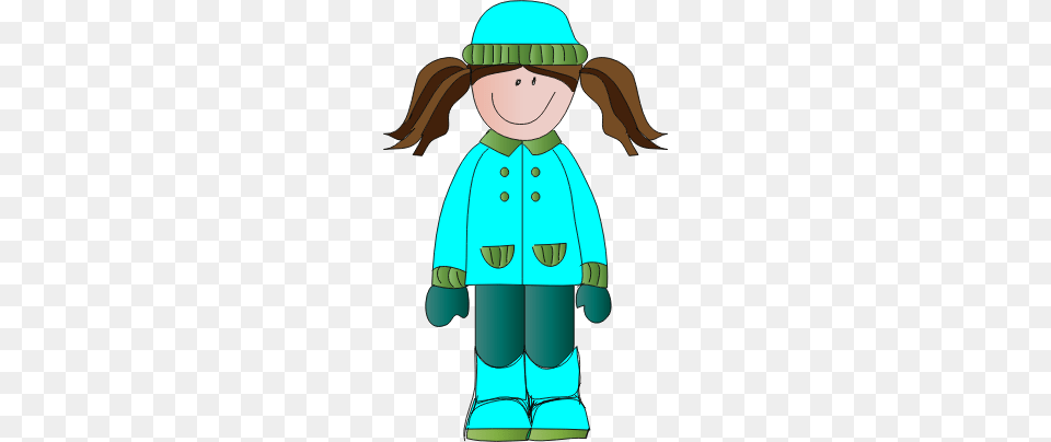 Winter Girl Cliparts, Clothing, Coat, Baby, Person Free Png Download