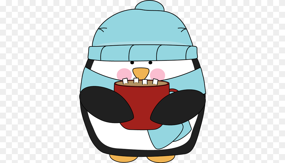 Winter Graphics Winter Penguin Drinking Cocoa, Crash Helmet, Helmet, Clothing, Hardhat Free Transparent Png