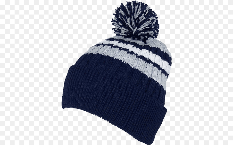 Winter Hat With Pom Pom Transparent, Beanie, Cap, Clothing, Knitwear Png