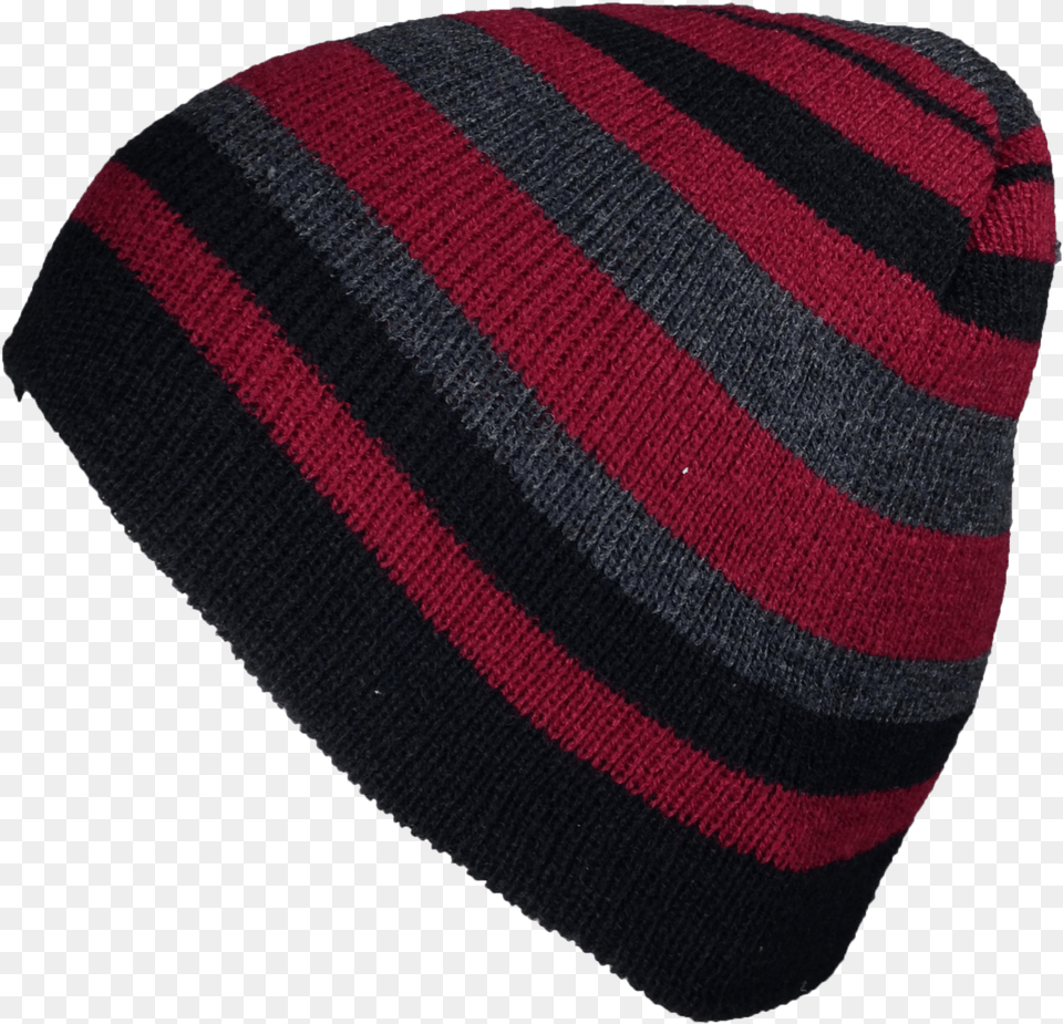 Winter Hats Men S Striped Knit Beanie Beanie, Cap, Clothing, Hat Png