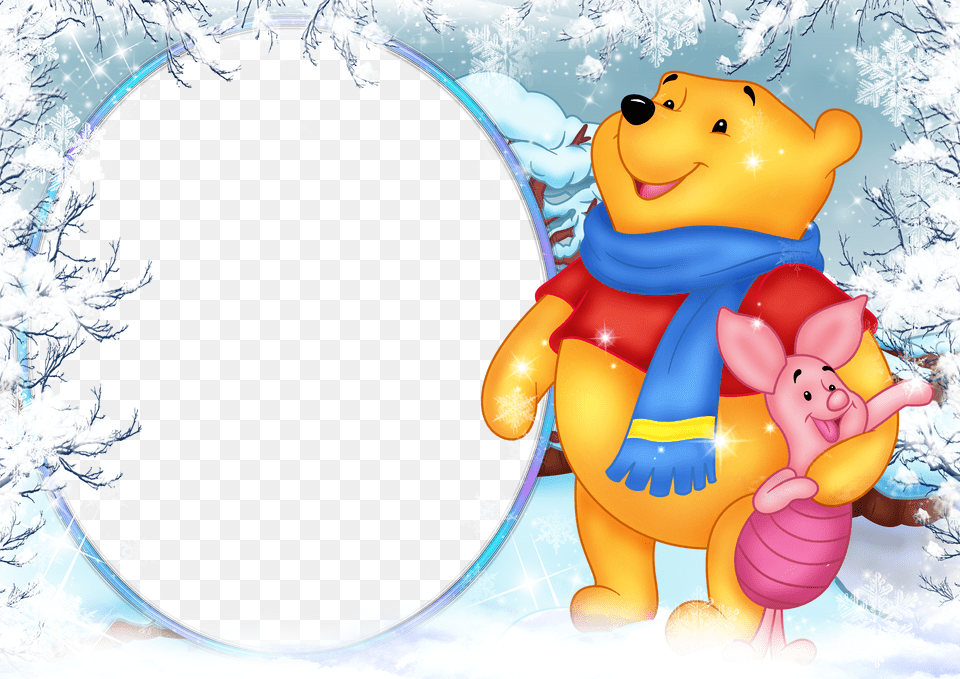 Winter Holiday Photo Frame Gallery View Frame Winnie The Pooh Png