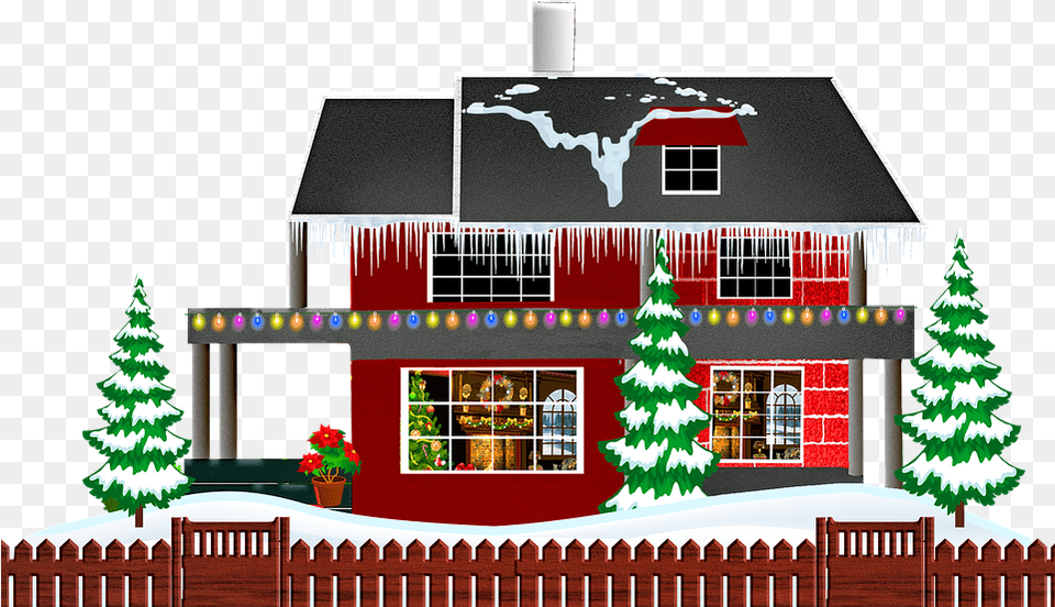 Winter House Christmas Snow Image On Pixabay House, Architecture, Building, Christmas Decorations, Festival Free Transparent Png