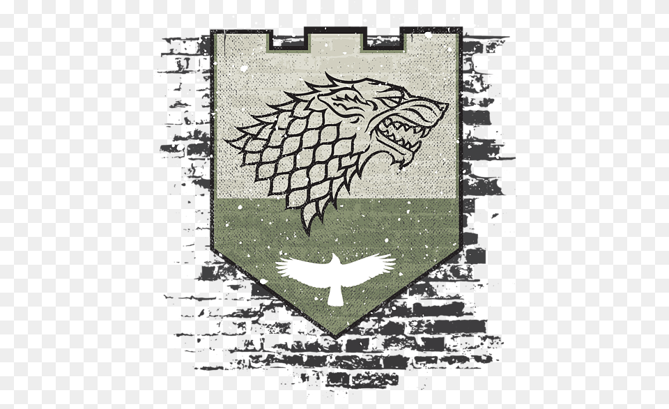 Winter Is Here Stark Banner Shower Curtain Game Of Thrones, Animal, Bird, Logo, Emblem Free Png Download