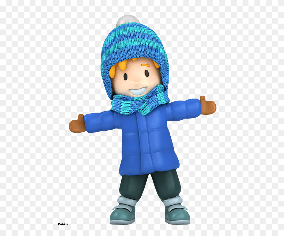 Winter Little Boy Clip Art Clip Art, Clothing, Hat, Cap, Doll Free Png Download