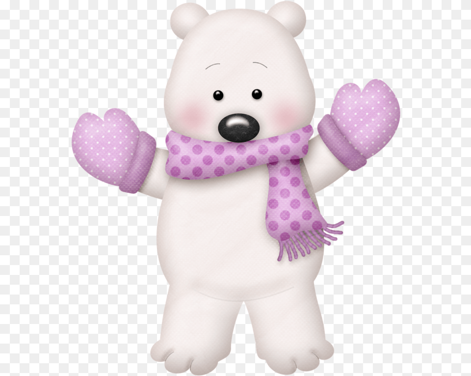 Winter Polar Bear Clipart, Plush, Toy, Nature, Outdoors Png